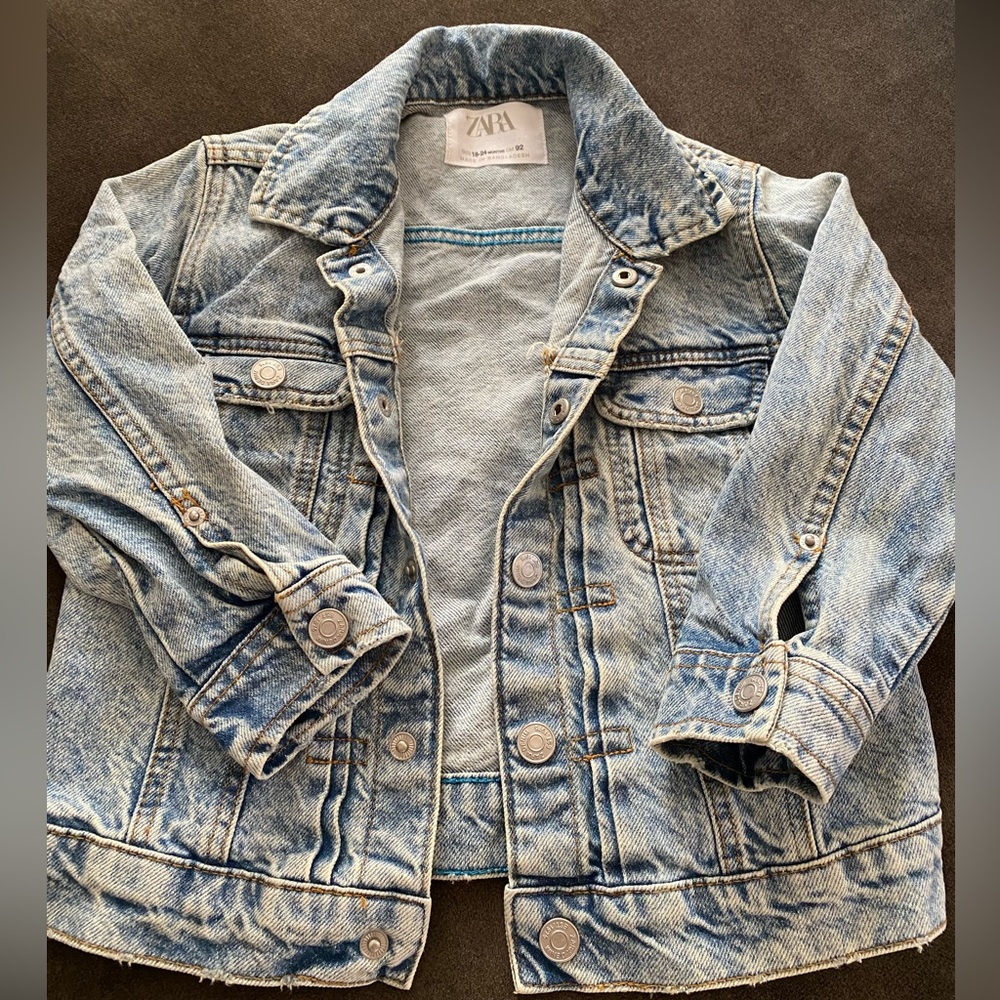 Zara babies light blue Jean jacket